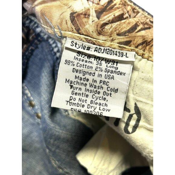 adikto womens jeans size 6 29x34 Good Condition Teen Adult Embroidered Pockets. - Picture 14 of 16